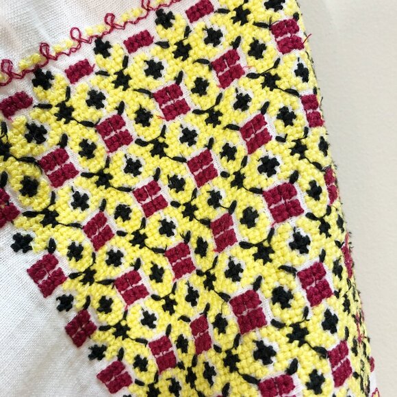 NWT! J. PETERMAN Paradise Linen Embroidered Boho Relaxed Fit Peasant Blouse S - Picture 5 of 12